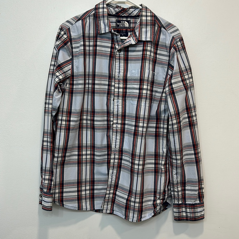 North Face Long Sleeve Plaid Button Down